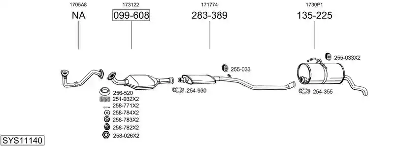 BOSAL SYS11140