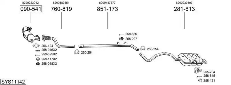 BOSAL SYS11142