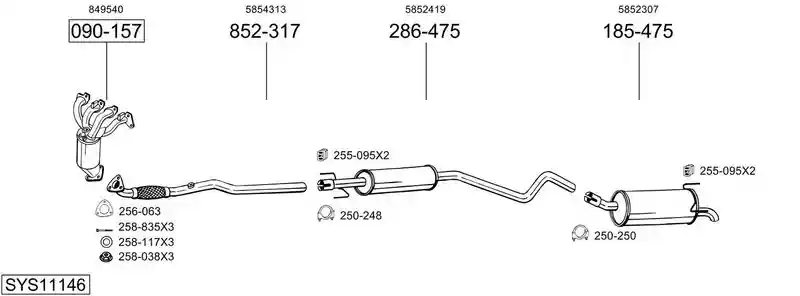 BOSAL SYS11146