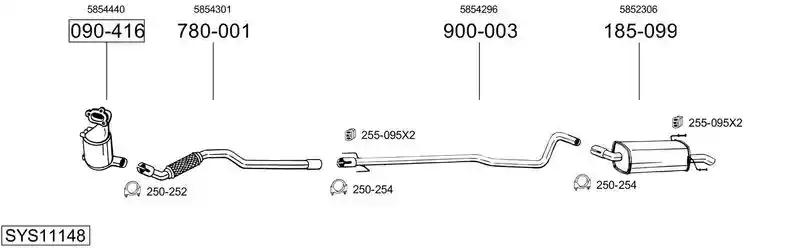 BOSAL SYS11148
