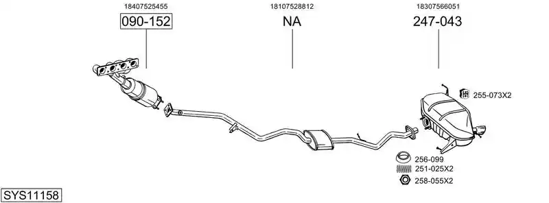 BOSAL SYS11158