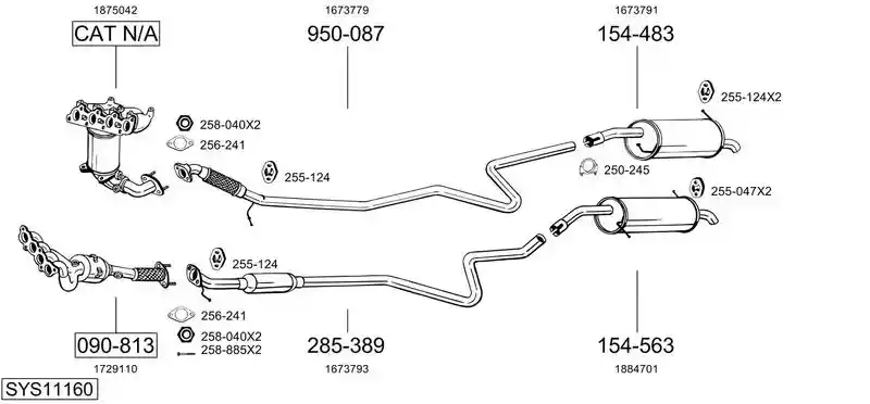 BOSAL SYS11160