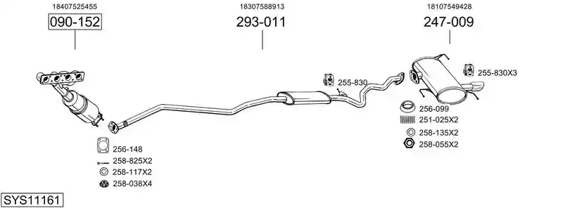 BOSAL SYS11161
