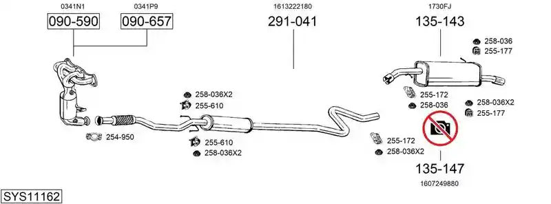 BOSAL SYS11162