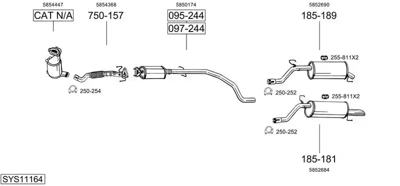 BOSAL SYS11164