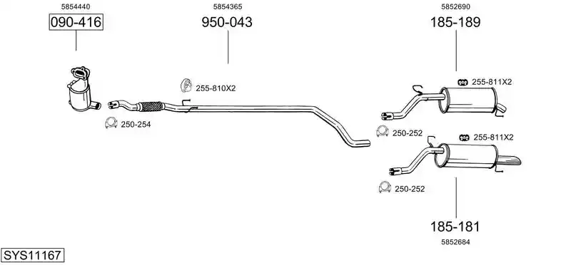 BOSAL SYS11167