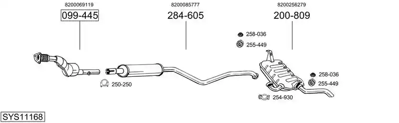 BOSAL SYS11168