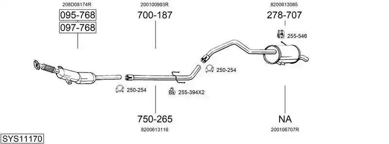 BOSAL SYS11170