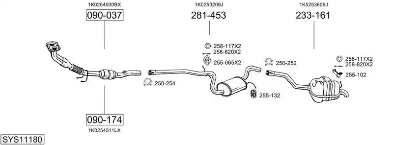 BOSAL SYS11180