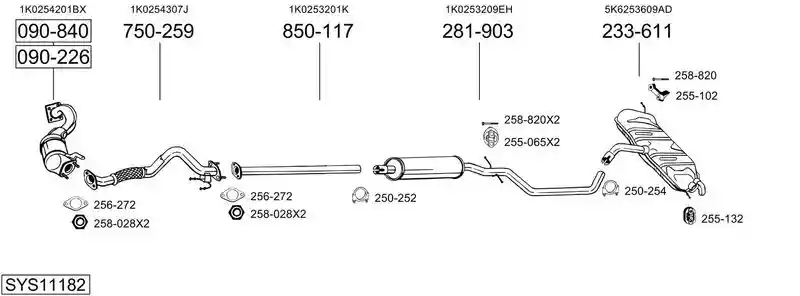 BOSAL SYS11182