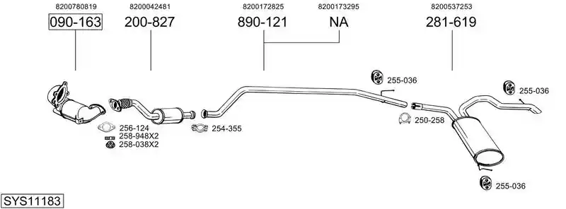 BOSAL SYS11183