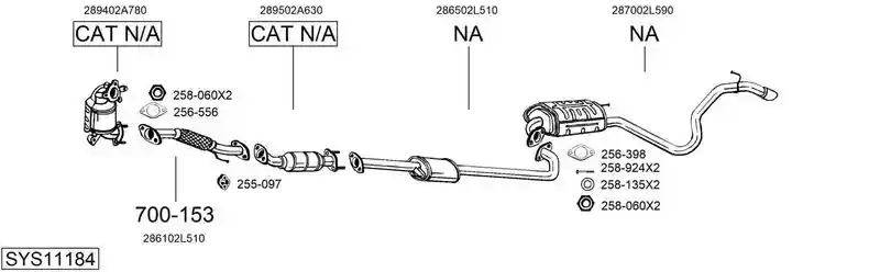 BOSAL SYS11184