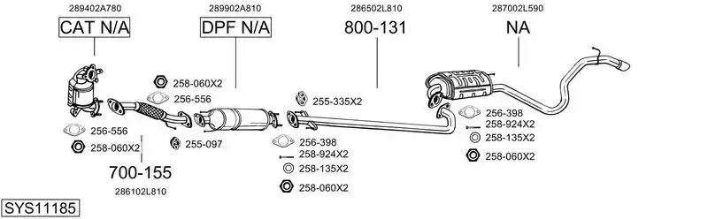 BOSAL SYS11185