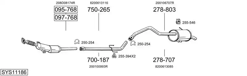 BOSAL SYS11186