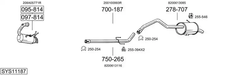 BOSAL SYS11187