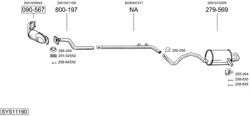 BOSAL SYS11190
