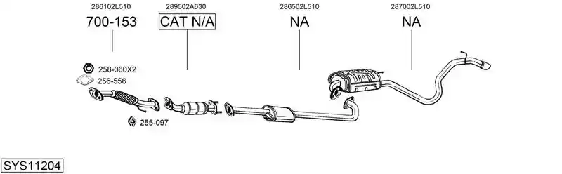 BOSAL SYS11204