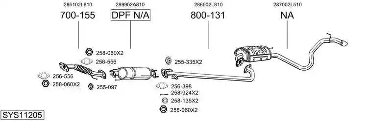 BOSAL SYS11205