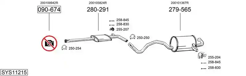 BOSAL SYS11215