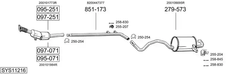 BOSAL SYS11216