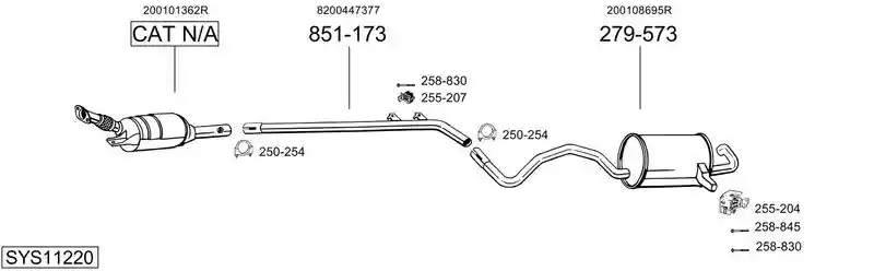 BOSAL SYS11220