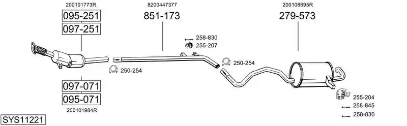 BOSAL SYS11221