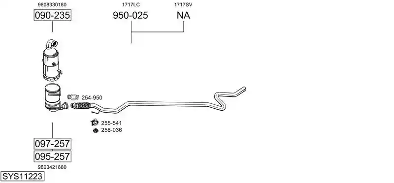 BOSAL SYS11223