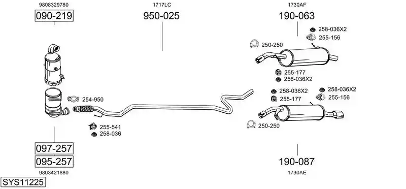 BOSAL SYS11225