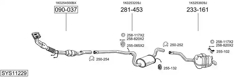 BOSAL SYS11229