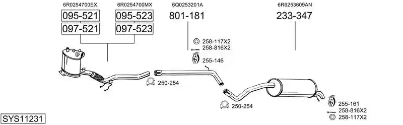 BOSAL SYS11231