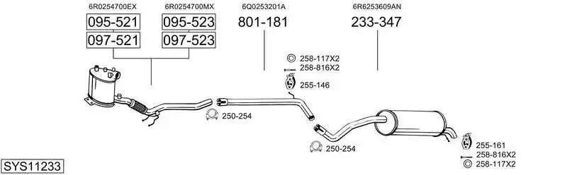 BOSAL SYS11233