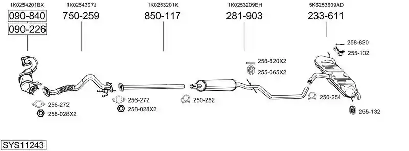 BOSAL SYS11243