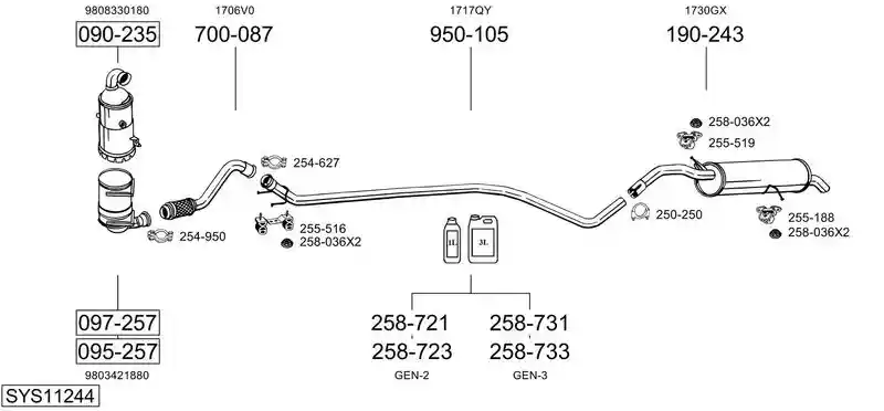 BOSAL SYS11244