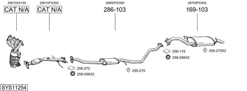 BOSAL SYS11254