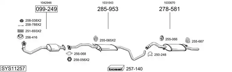 BOSAL SYS11257