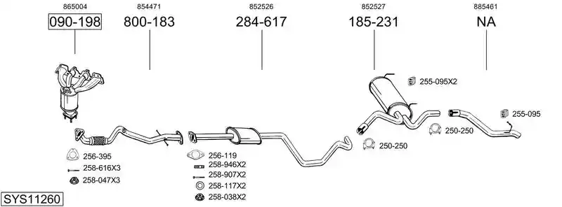 BOSAL SYS11260