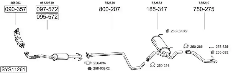 BOSAL SYS11261