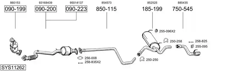 BOSAL SYS11262