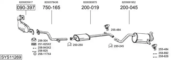 BOSAL SYS11269