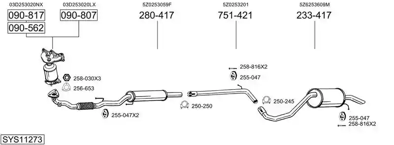 BOSAL SYS11273