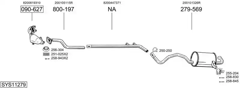 BOSAL SYS11279