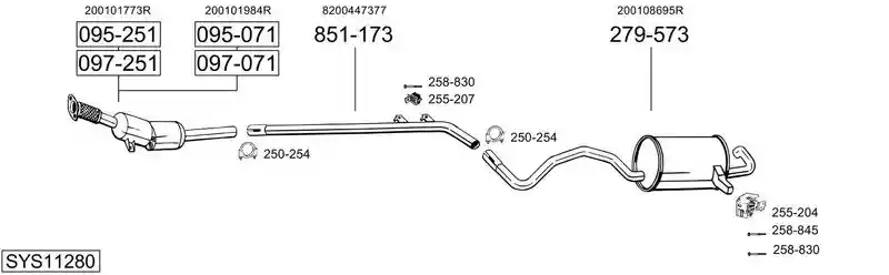 BOSAL SYS11280