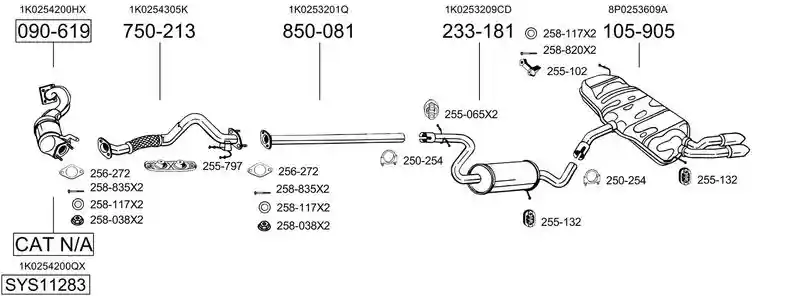 BOSAL SYS11283