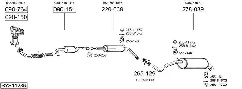 BOSAL SYS11286