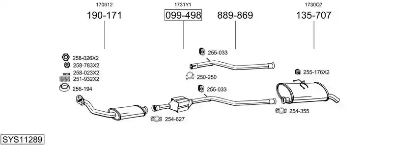 BOSAL SYS11289
