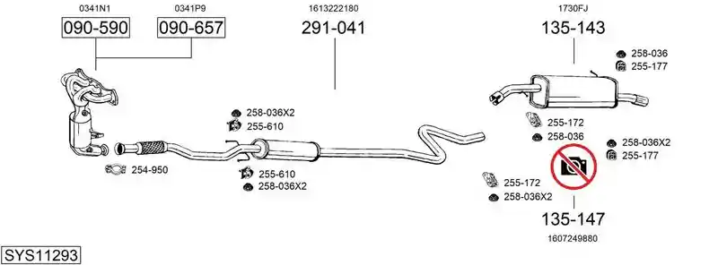 BOSAL SYS11293