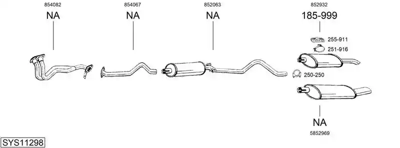 BOSAL SYS11298