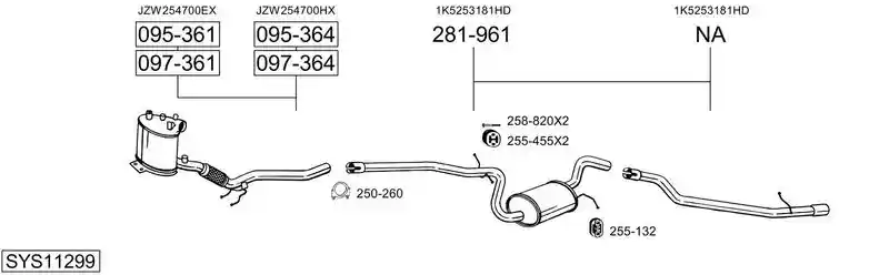 BOSAL SYS11299