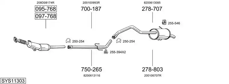 BOSAL SYS11303