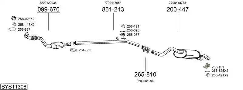 BOSAL SYS11308